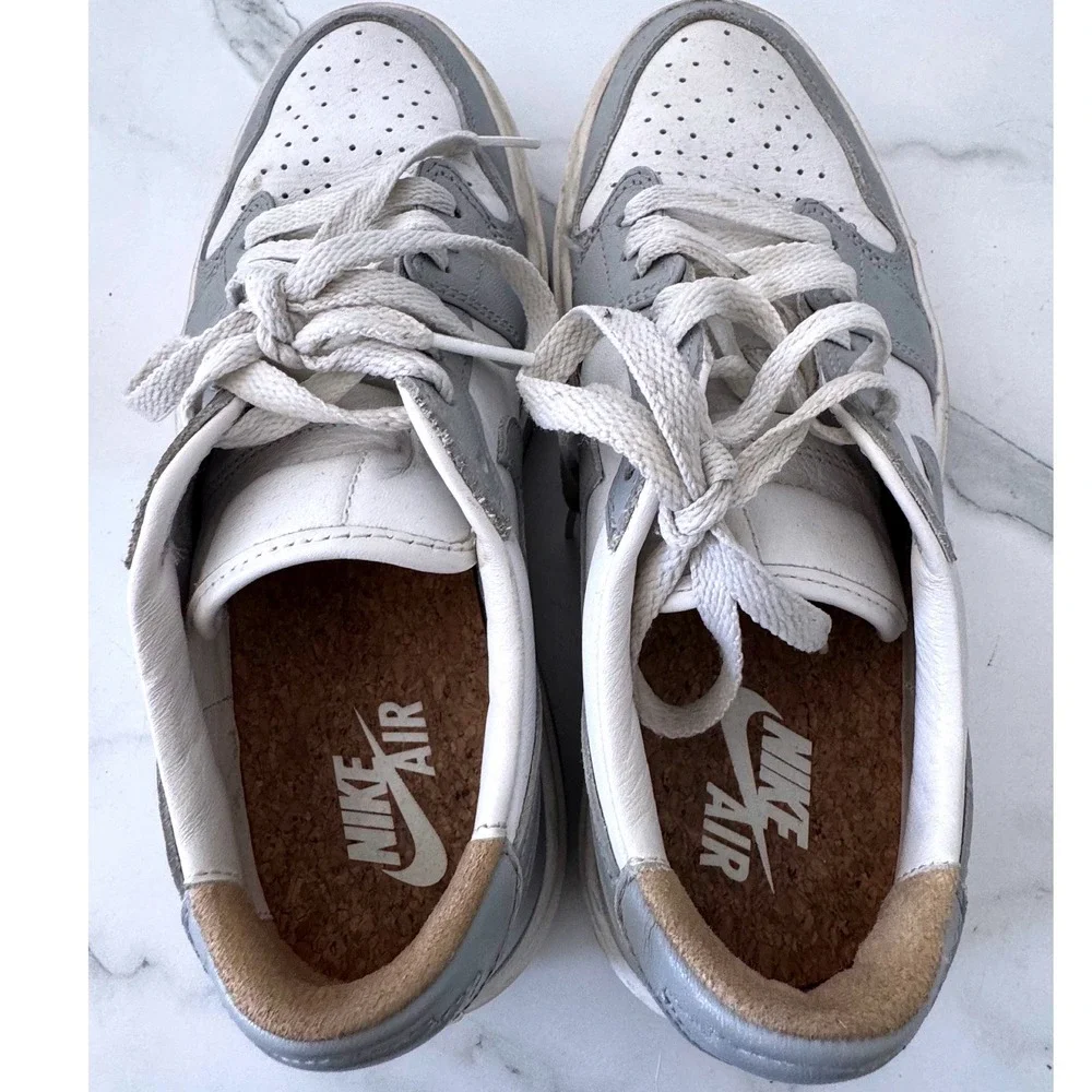 Nike Air Jordan 1‎ Elevate Low Wolf Grey White Sneakers Platform Women Size 8.5